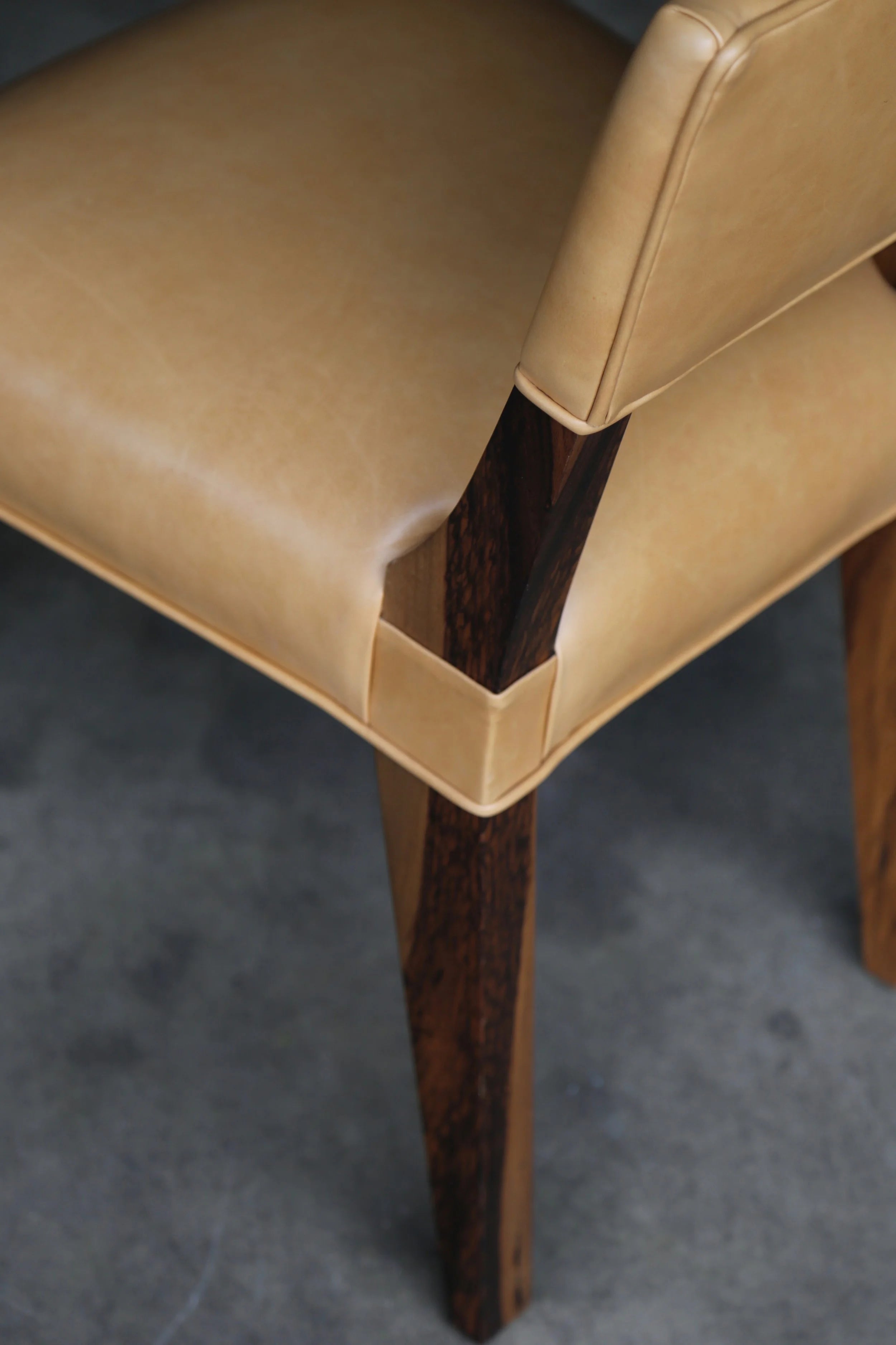 Bruno Chair in Cream Leather