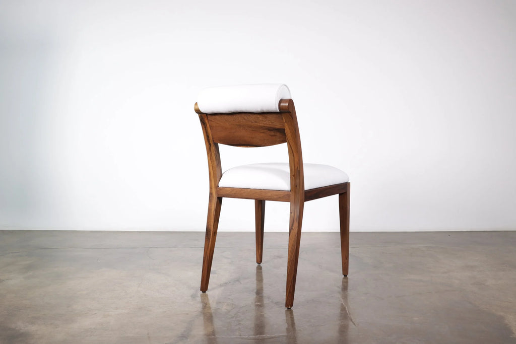 Gianni Chair in White Fabric