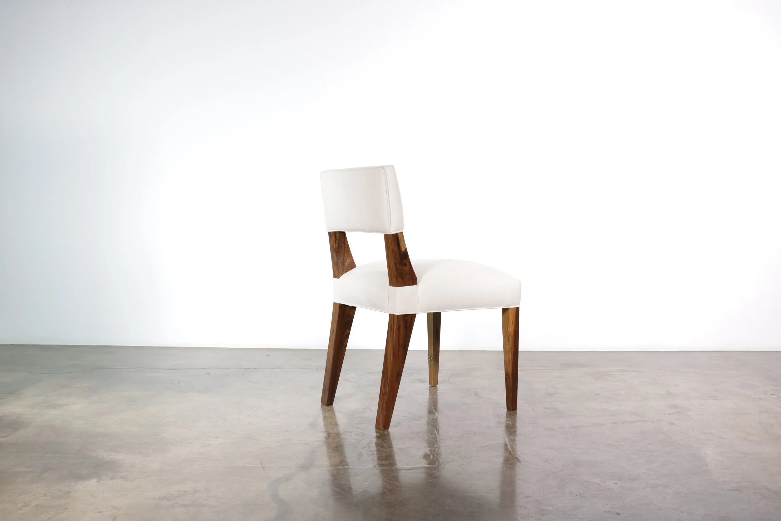 Bruno Chair in White Fabric