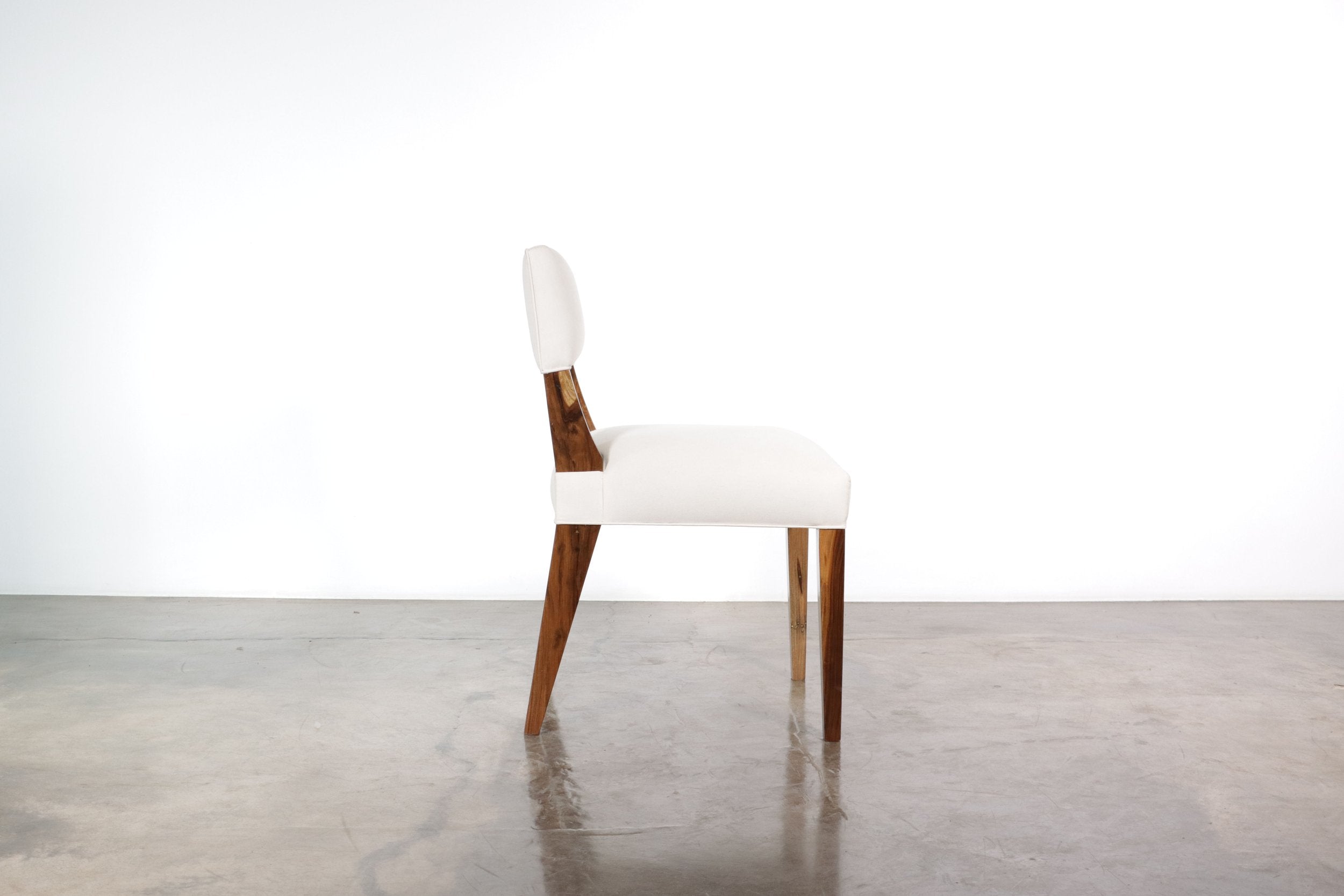 Bruno Chair in White Fabric