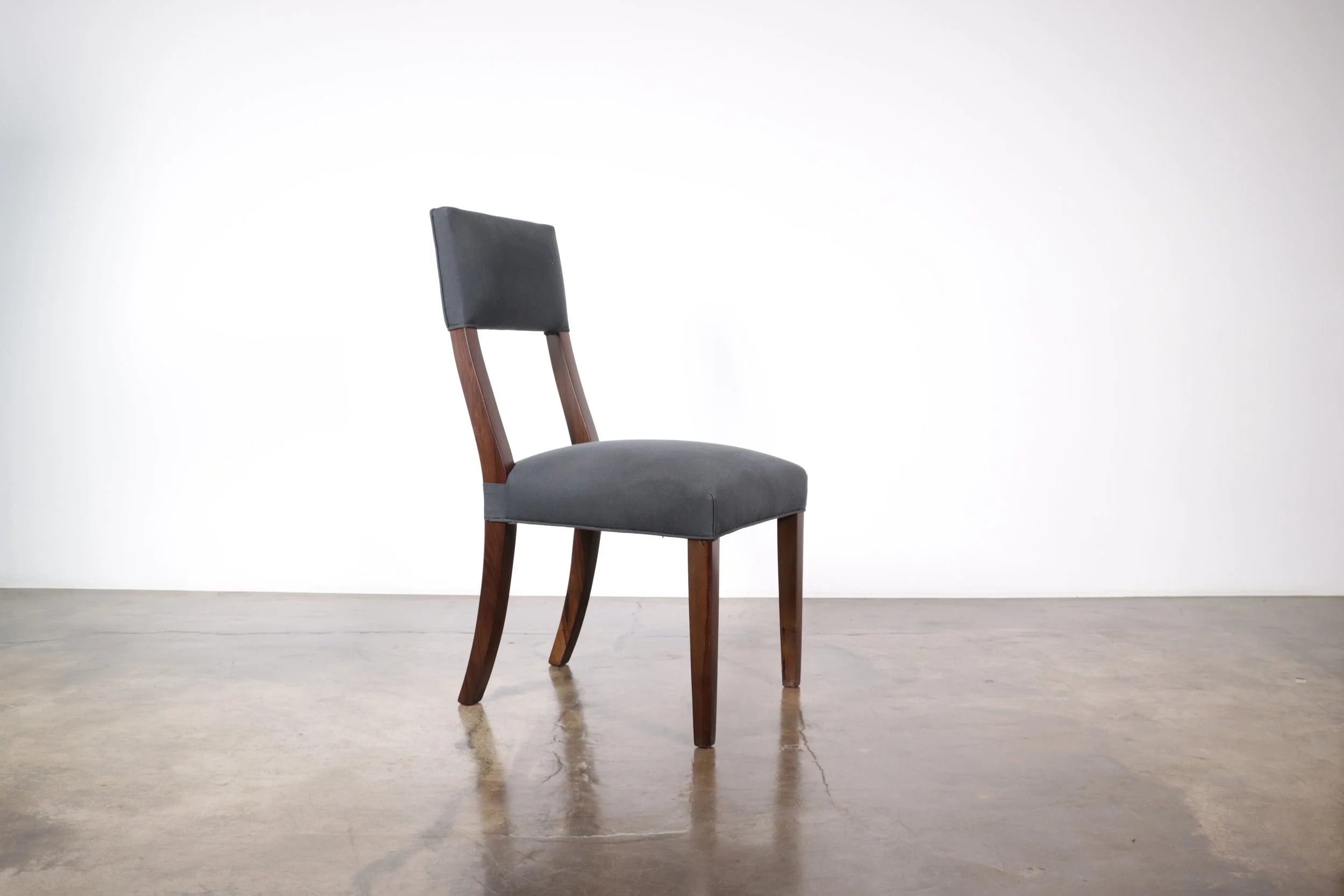 Luca Chair in Grey Fabric