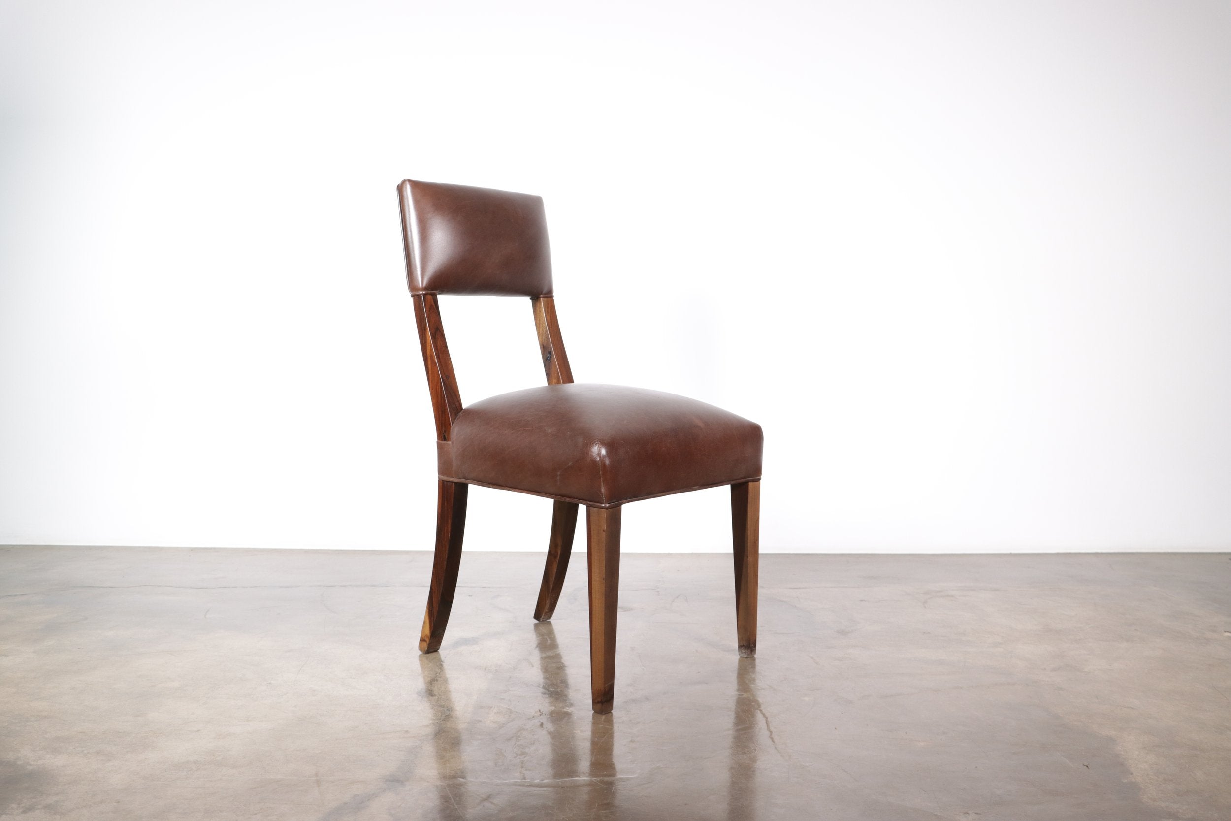 Luca Chair in Chocolate Leather
