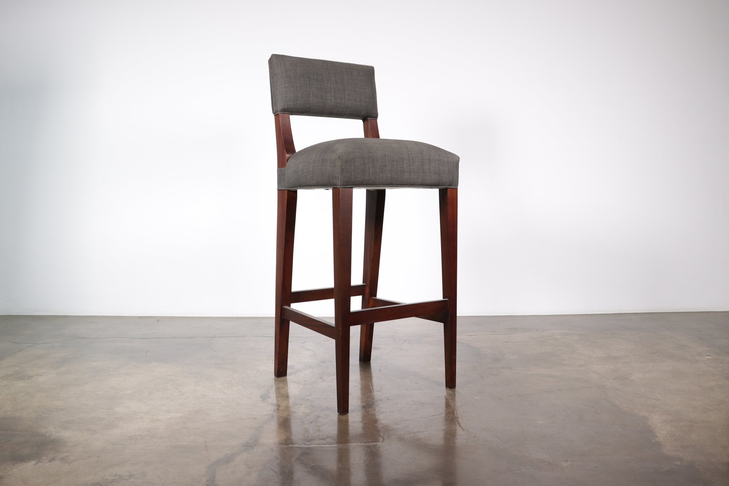 Bruno Stool in Gray Fabric