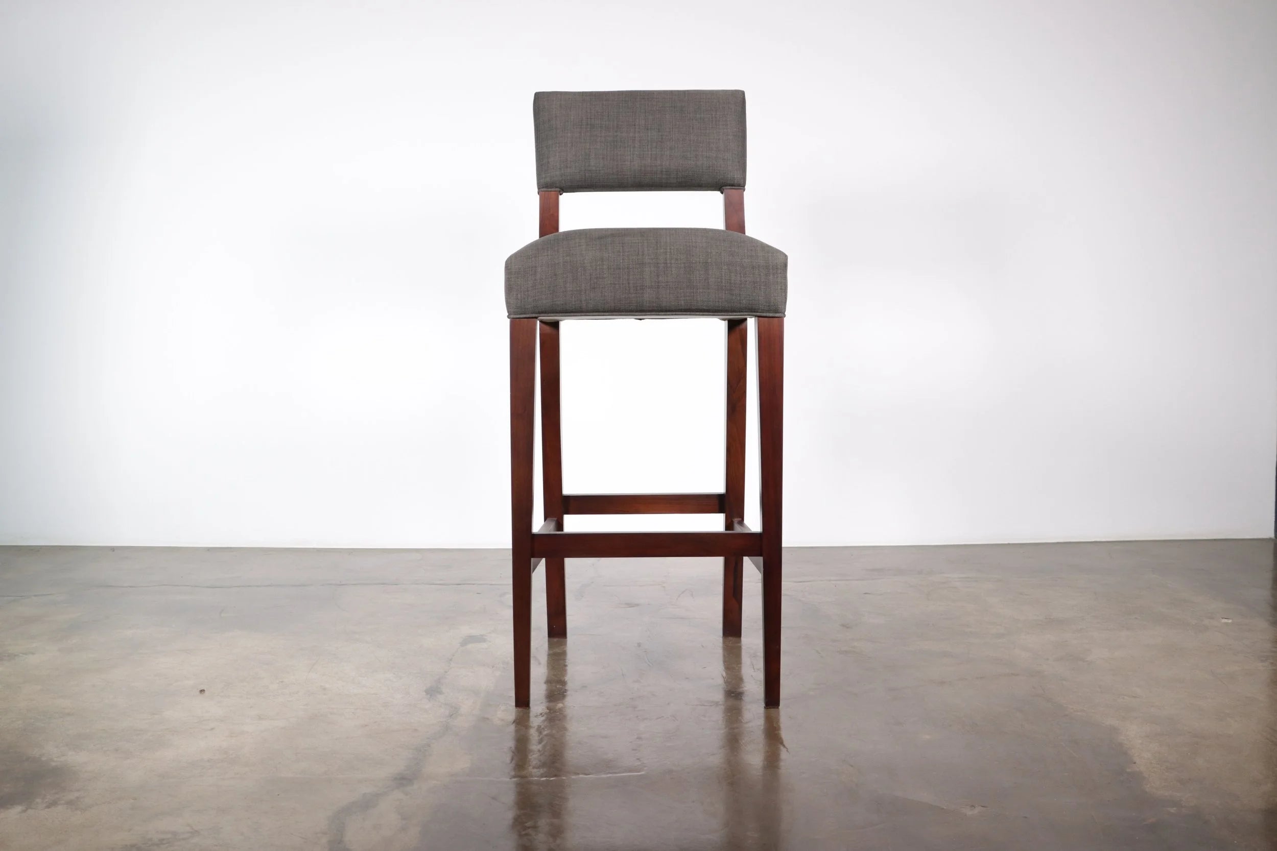 Bruno Stool in Gray Fabric