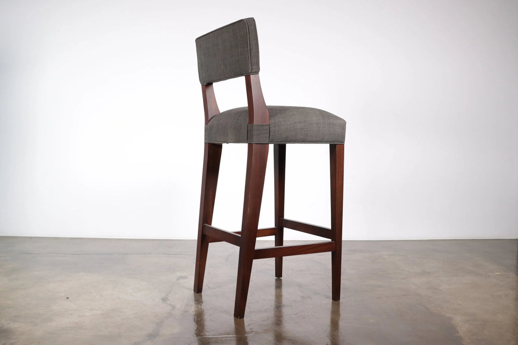 Bruno Stool in Gray Fabric