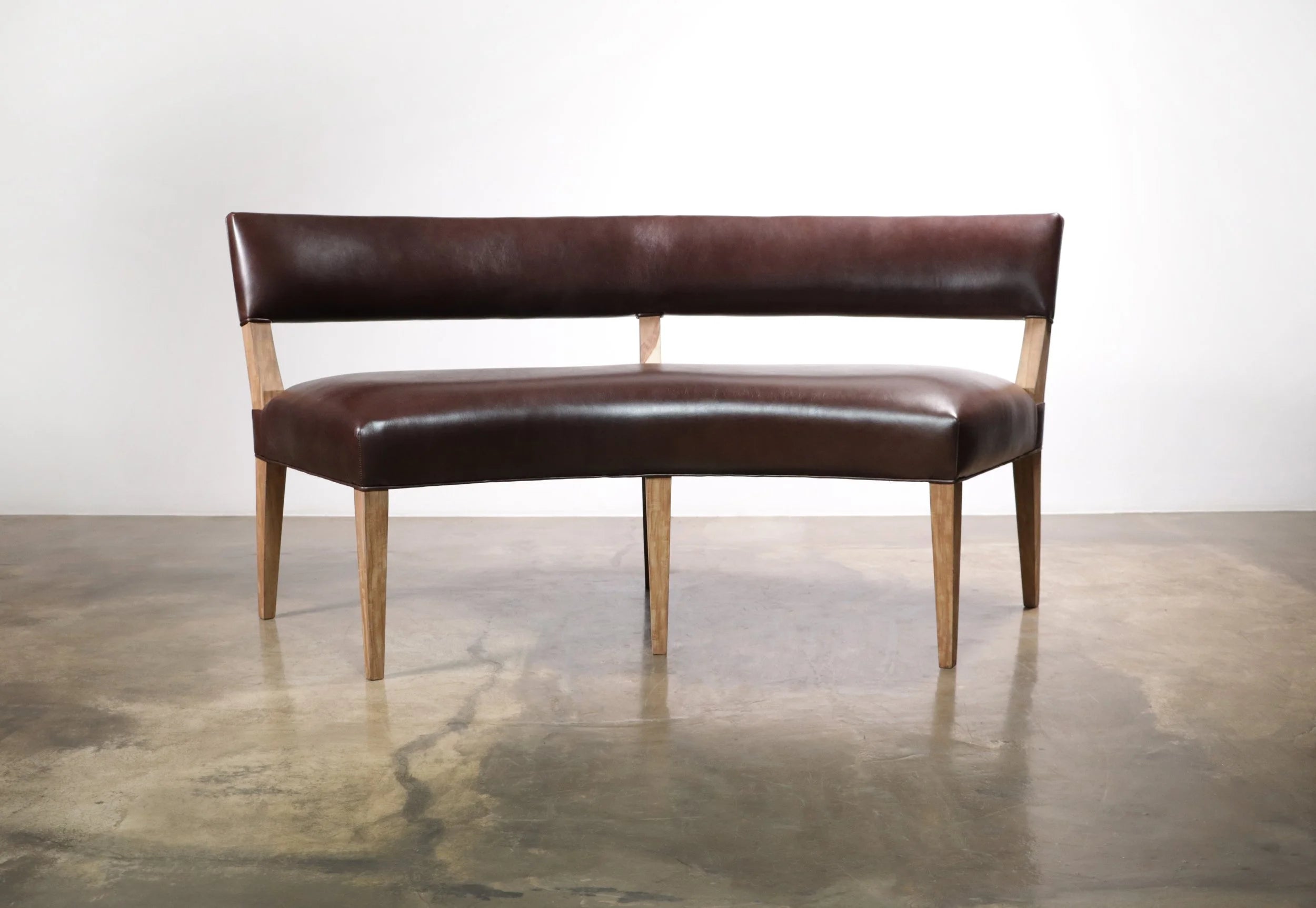 Bruno Booth in Chocolate Leather