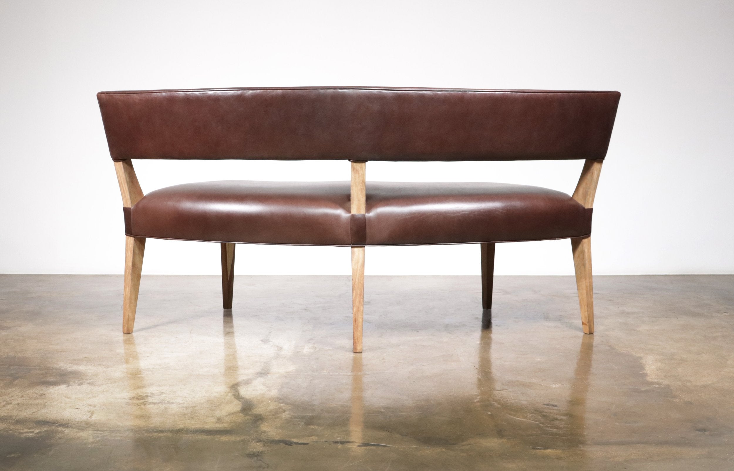 Bruno Booth in Chocolate Leather