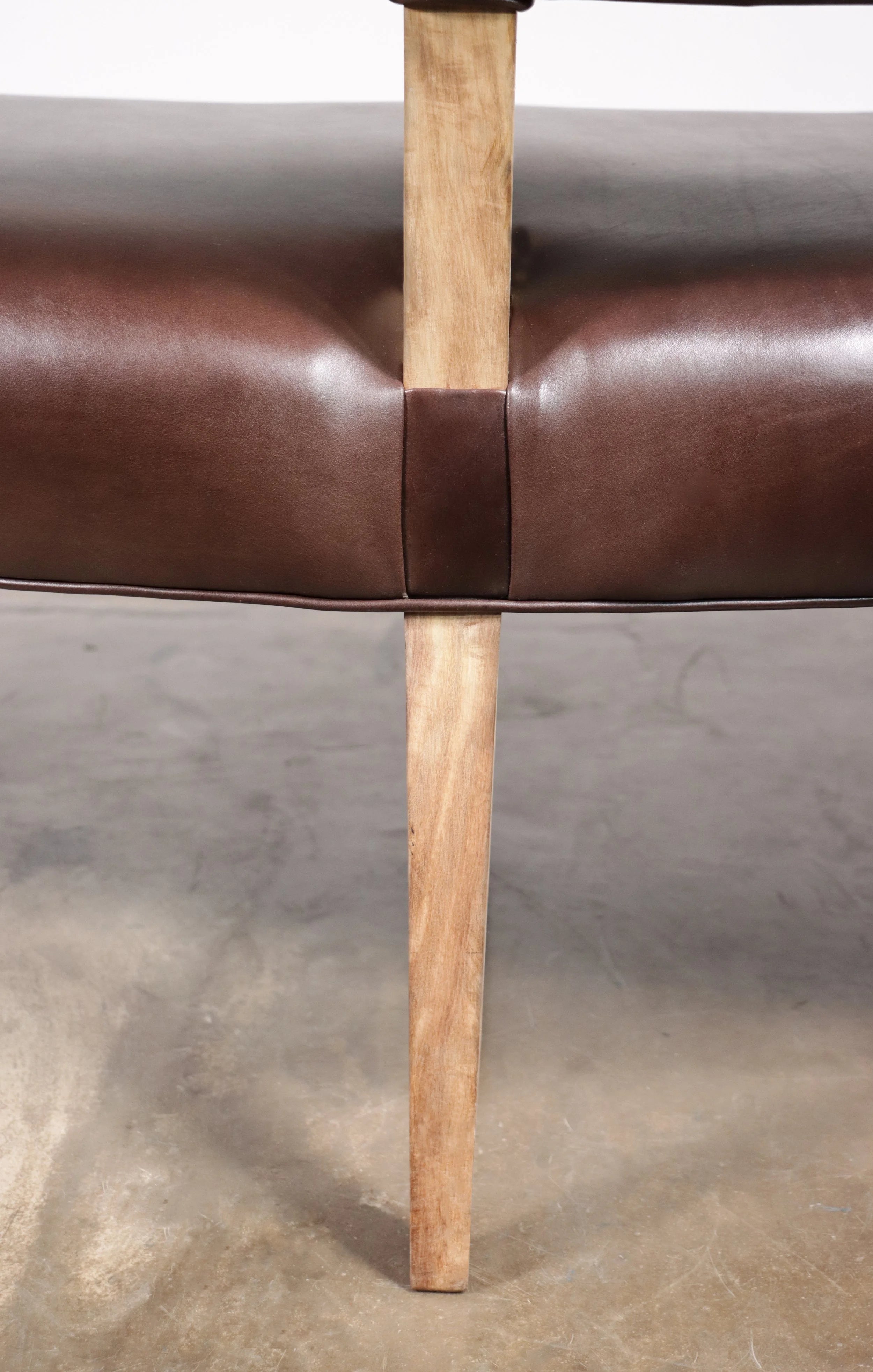Bruno Booth in Chocolate Leather