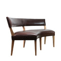 Bruno Booth in Chocolate Leather