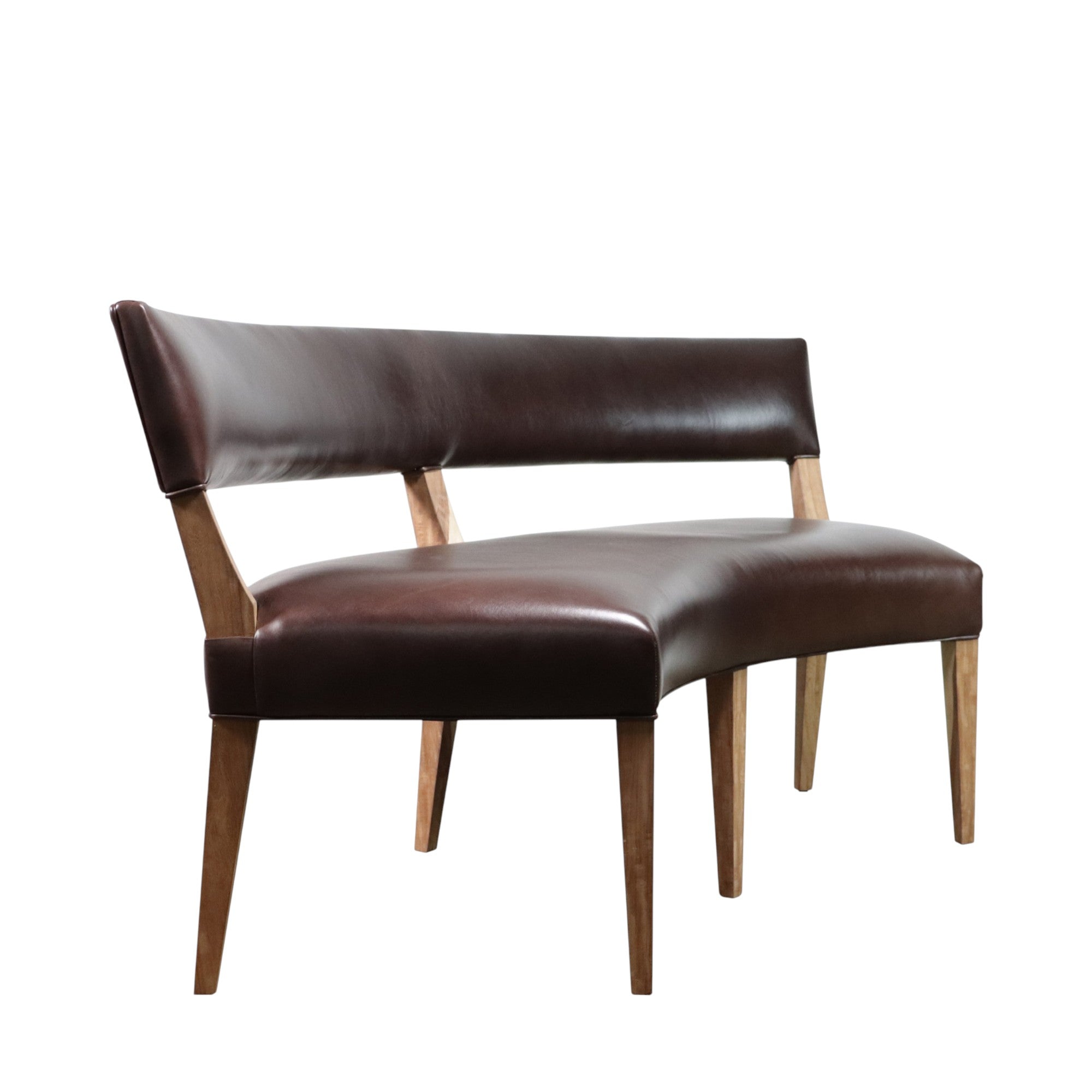Bruno Booth in Chocolate Leather