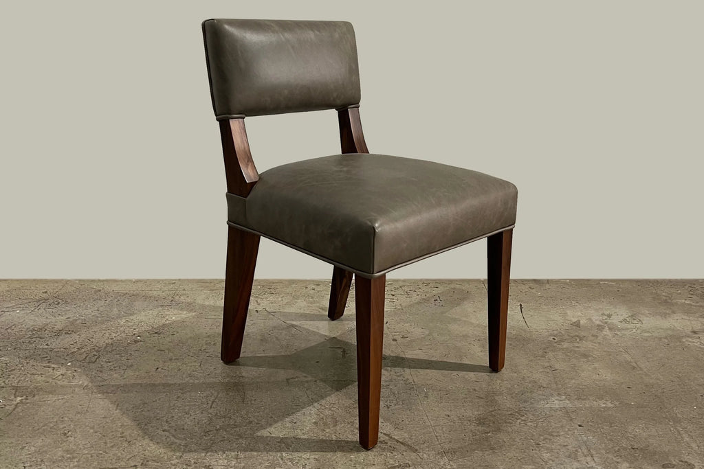Bruno Chair in Gray Leather