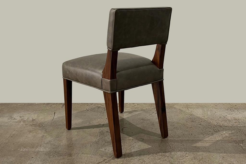 Bruno Chair in Gray Leather