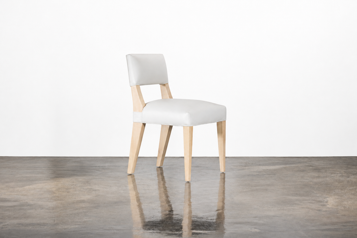 Bruno Chair in White Leather
