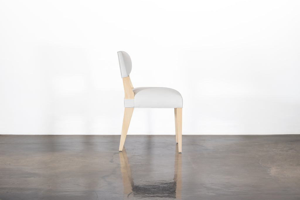 Bruno Chair in White Leather