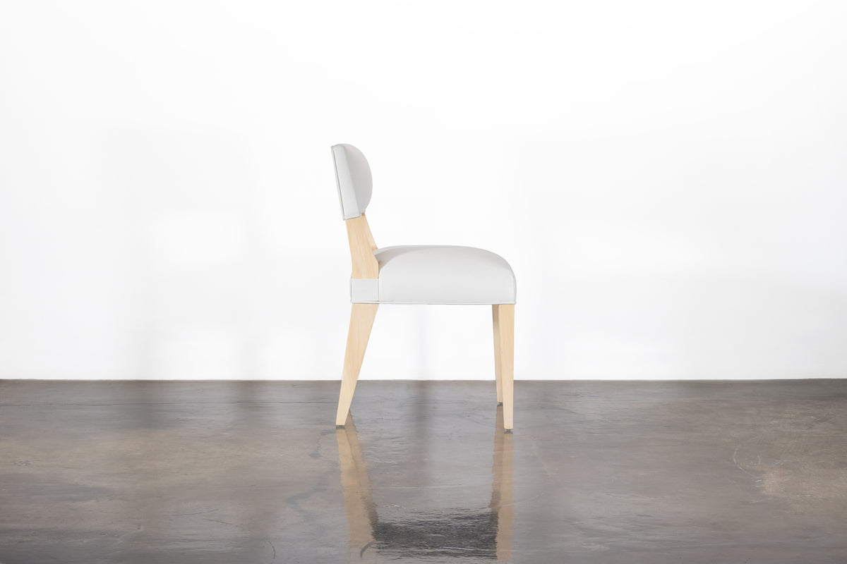 Bruno Chair in White Leather