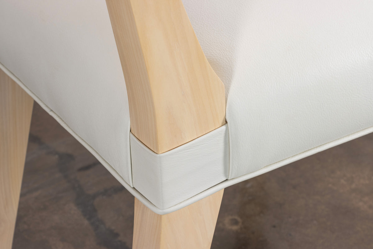 Bruno Chair in White Leather