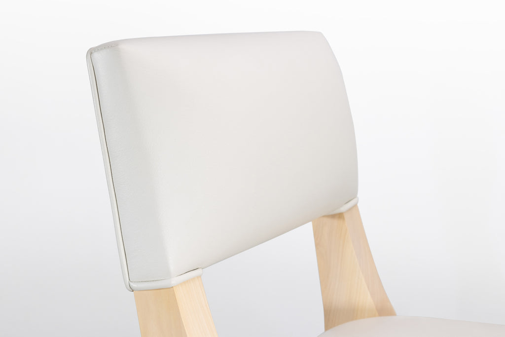 Bruno Chair in White Leather