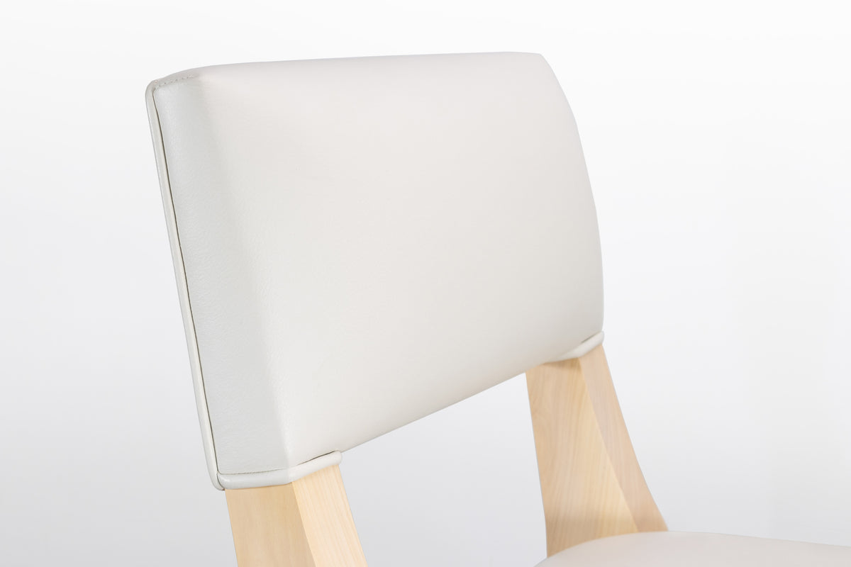 Bruno Chair in White Leather