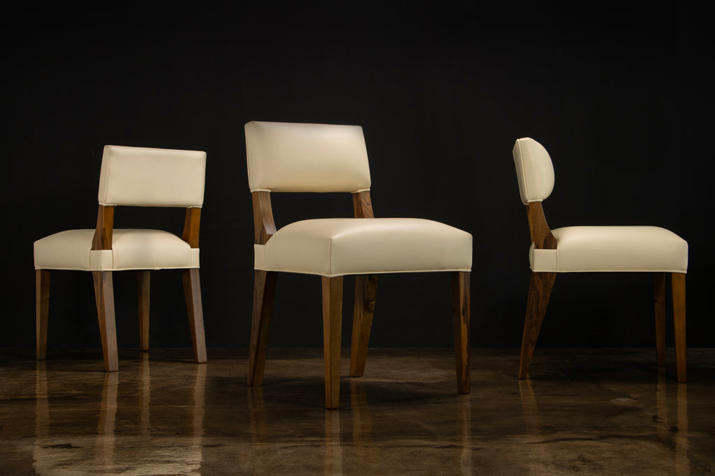 Bruno Chair in Beige Leather