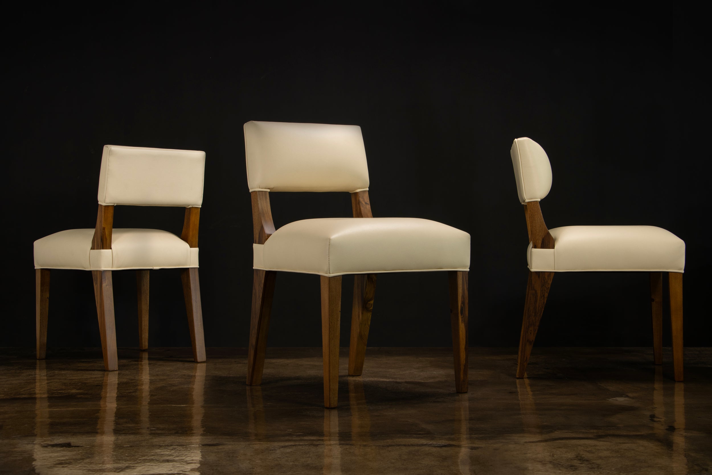 Bruno Chair in Beige Leather