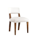 Bruno Chair in White Fabric