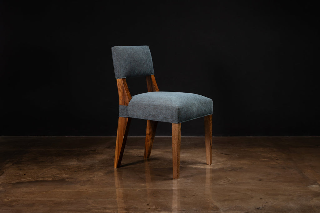 Bruno Chair in Blue Fabric