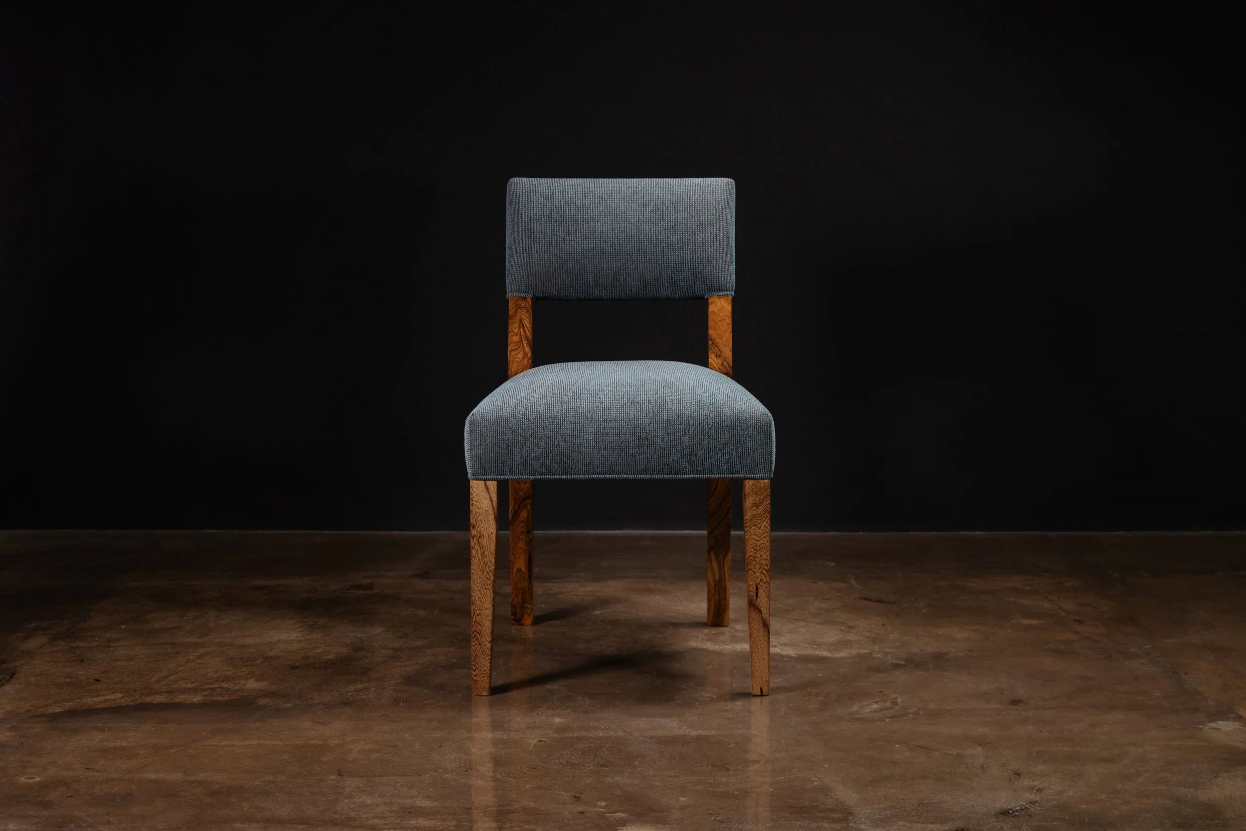 Bruno Chair in Blue Fabric
