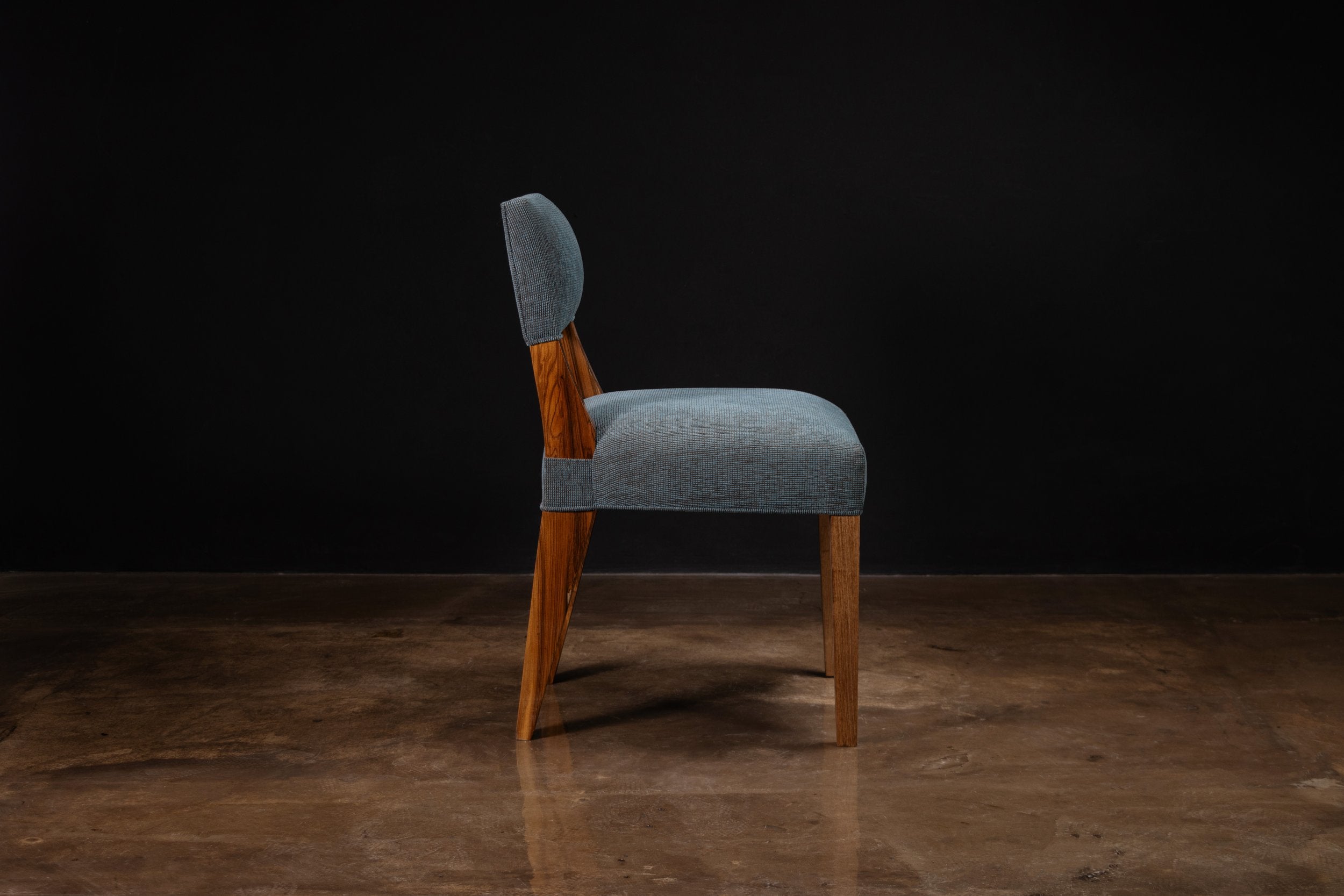 Bruno Chair in Blue Fabric