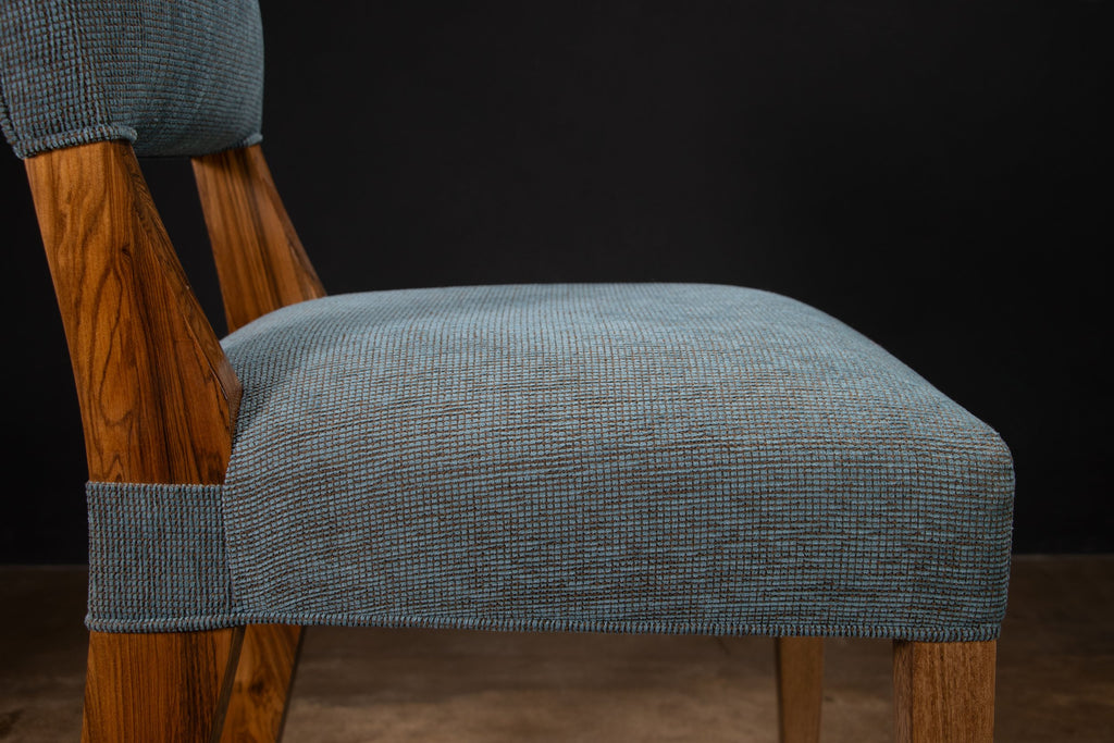 Bruno Chair in Blue Fabric