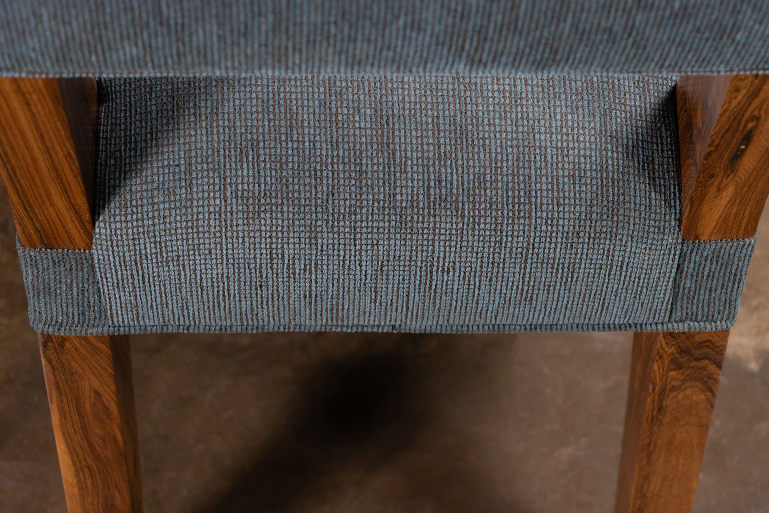 Bruno Chair in Blue Fabric
