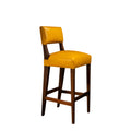 Bruno Stool in Yellow Leather
