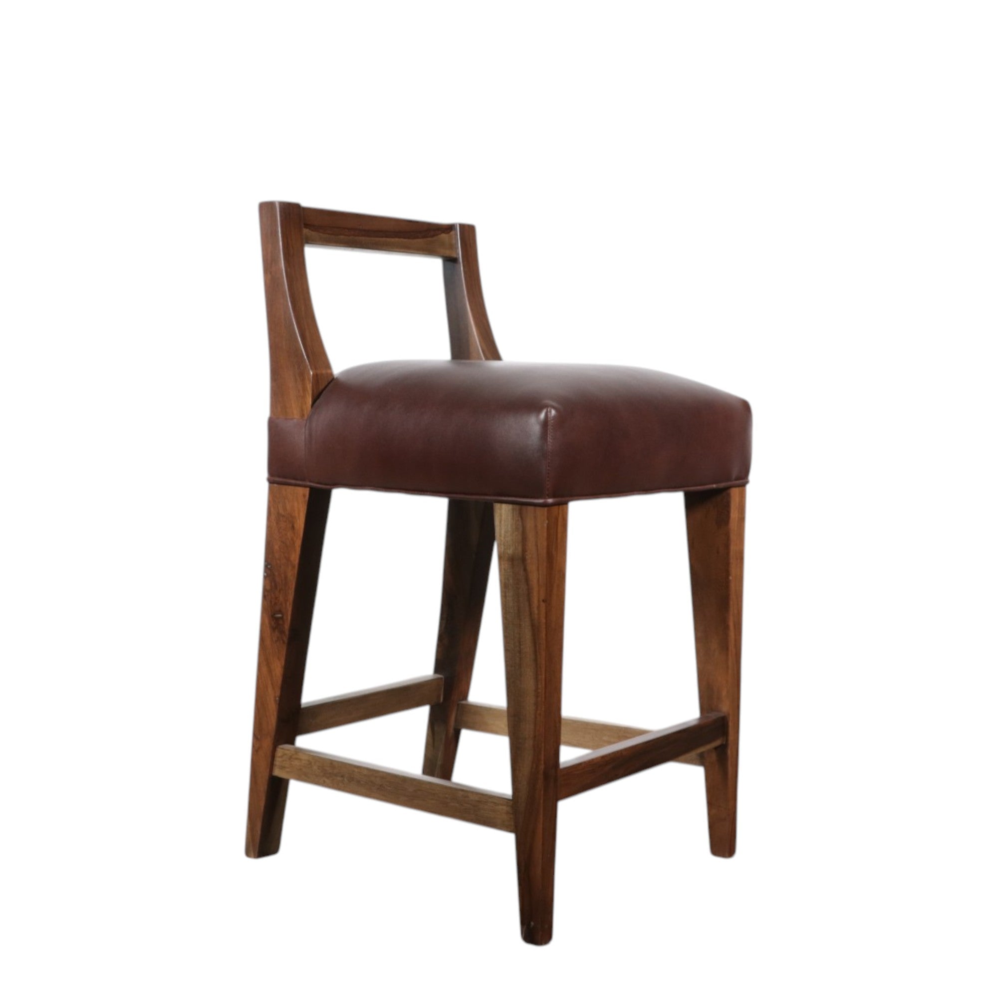 Ecco Stool in Chocolate Leather