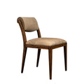 Gianni Chair in Gray-Chocolate Leather