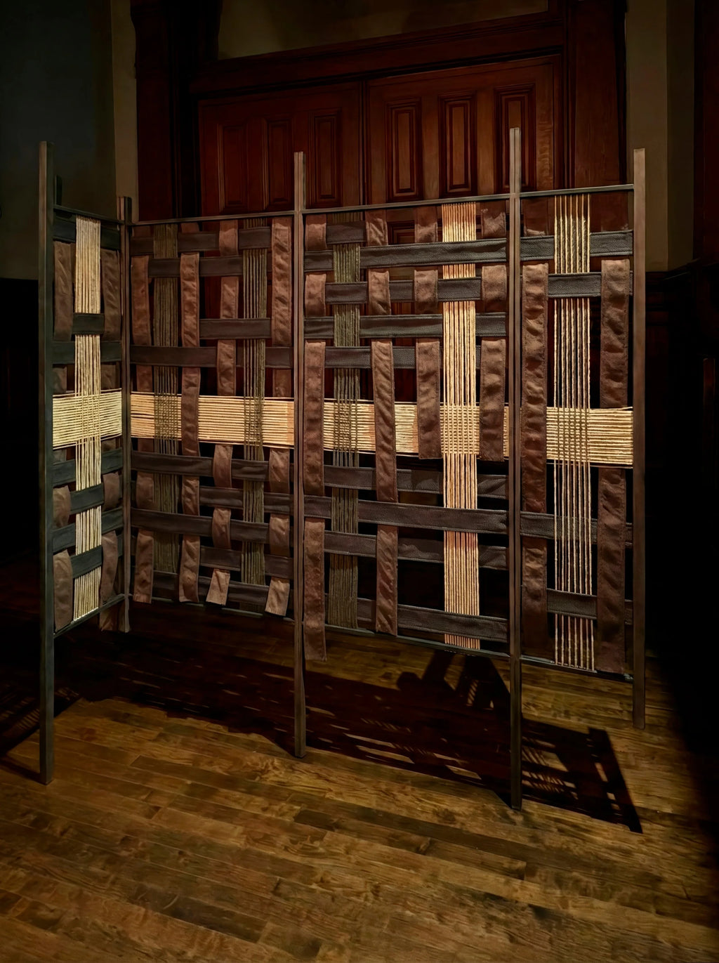 Modular Metal & Textile Room Divider Medium