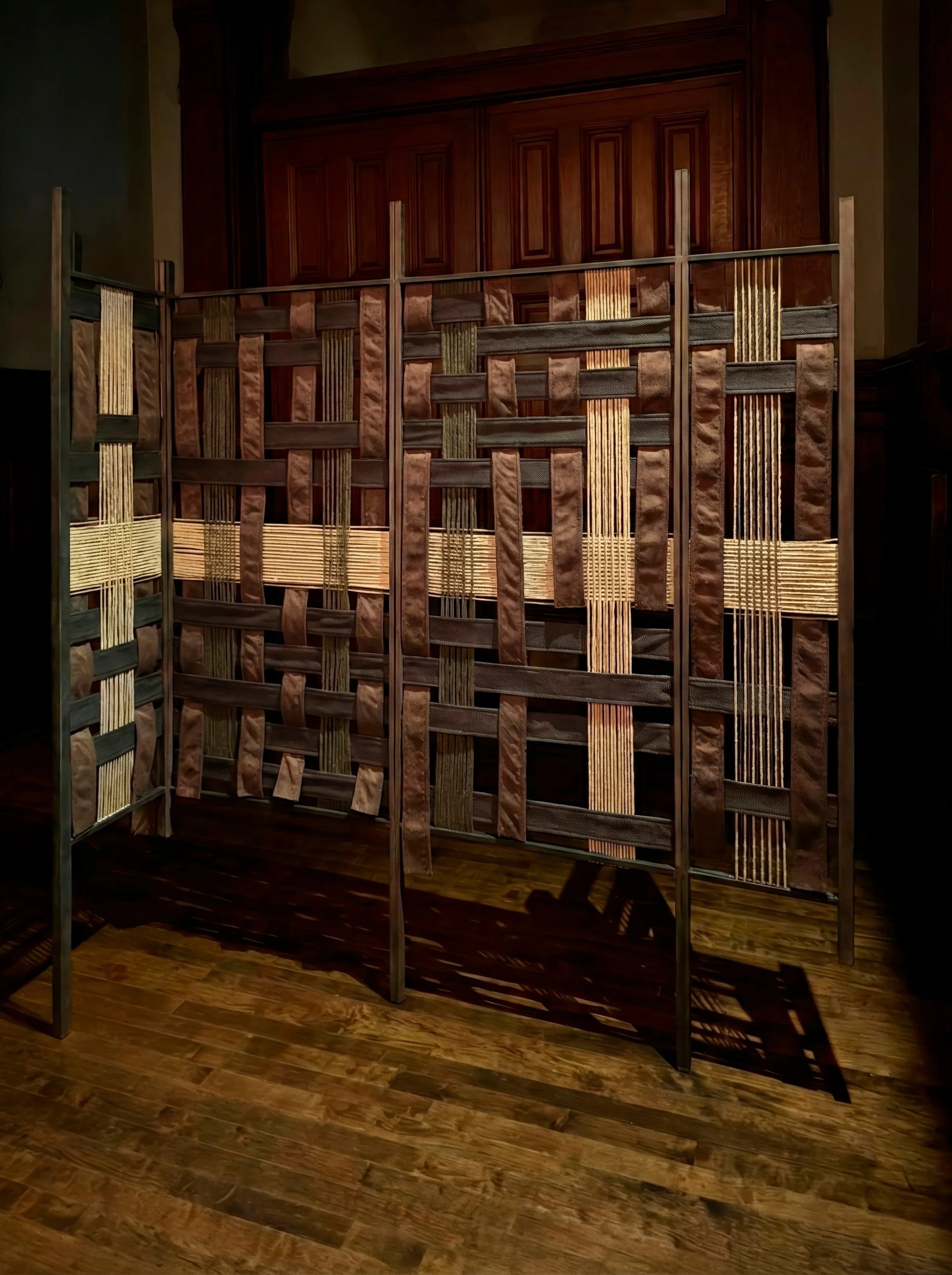 Modular Metal & Textile Room Divider Medium