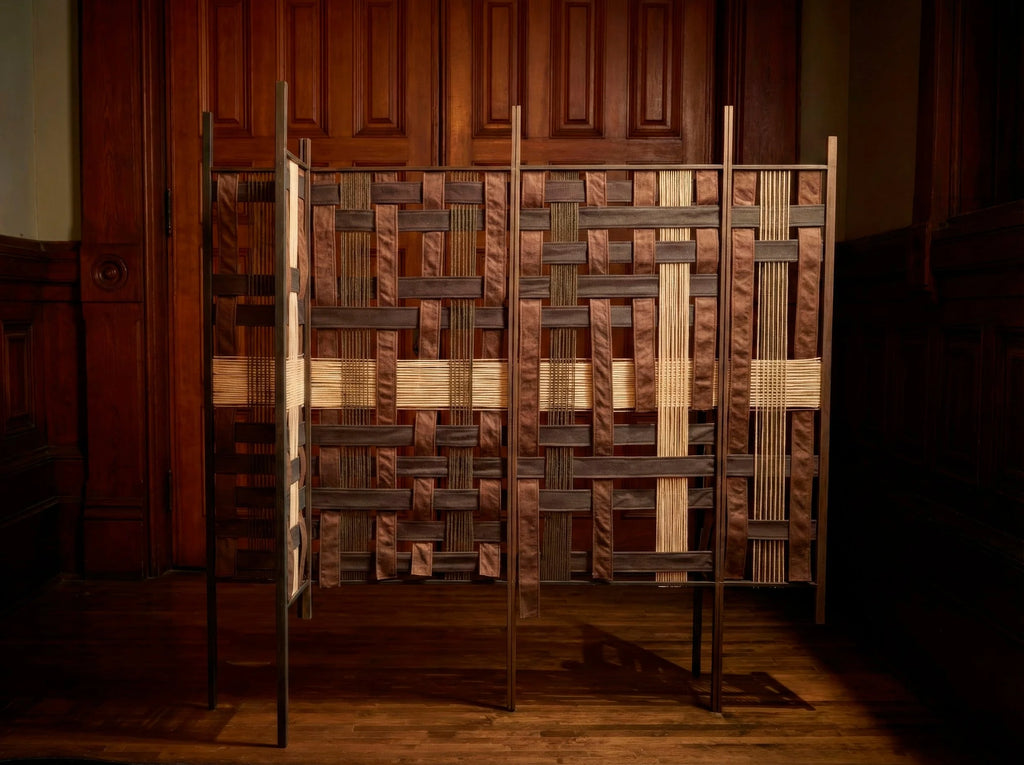 Modular Metal & Textile Room Divider Medium