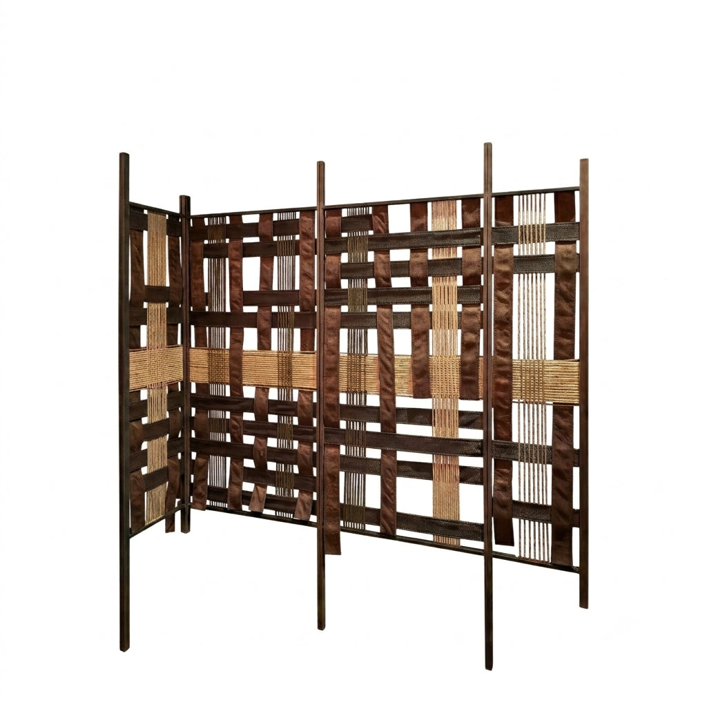 Modular Metal & Textile Room Divider Medium