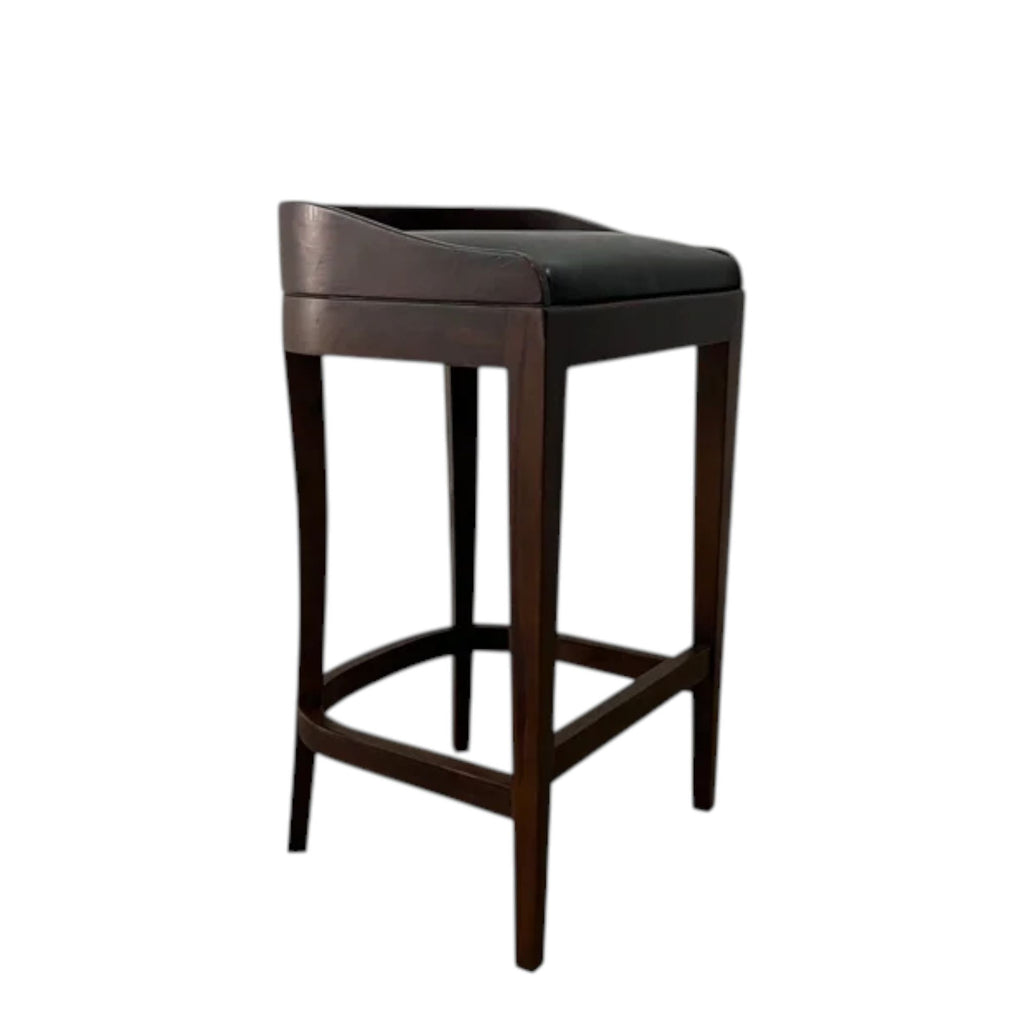 Pia Stool in Black Leather