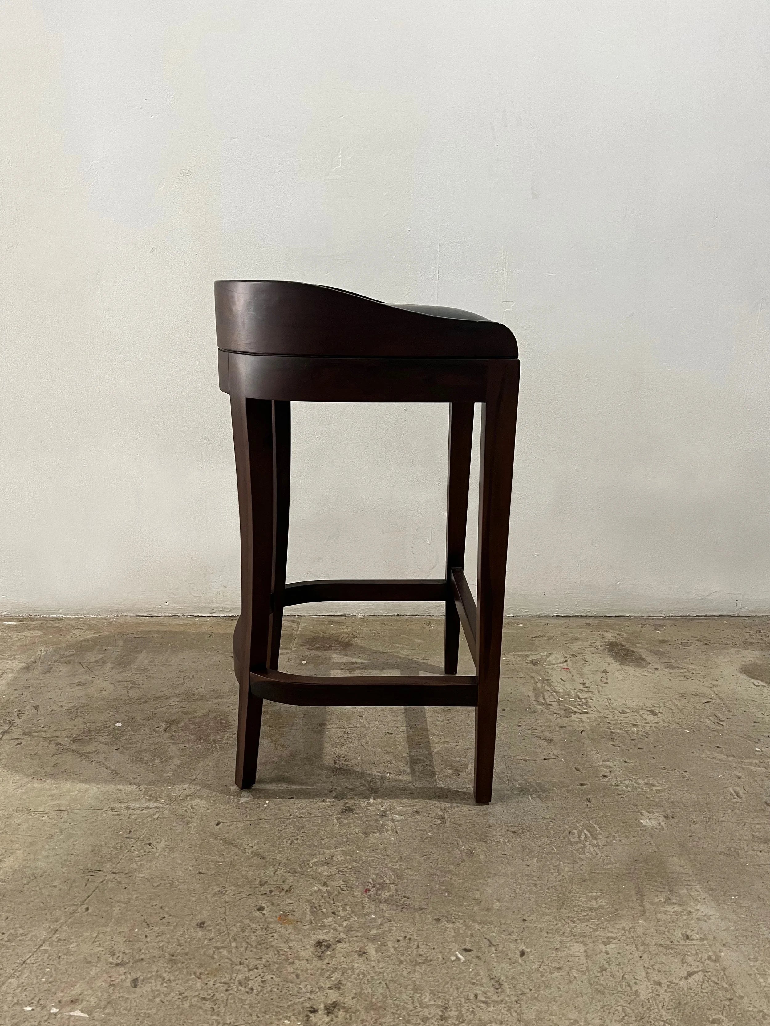 Pia Stool in Black Leather
