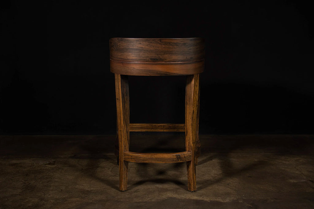 Pia Stool in Yellow Leather