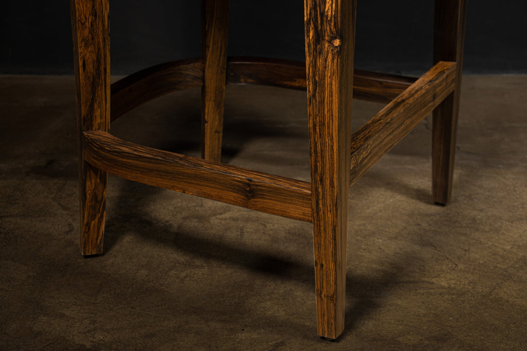 Pia Stool in Yellow Leather