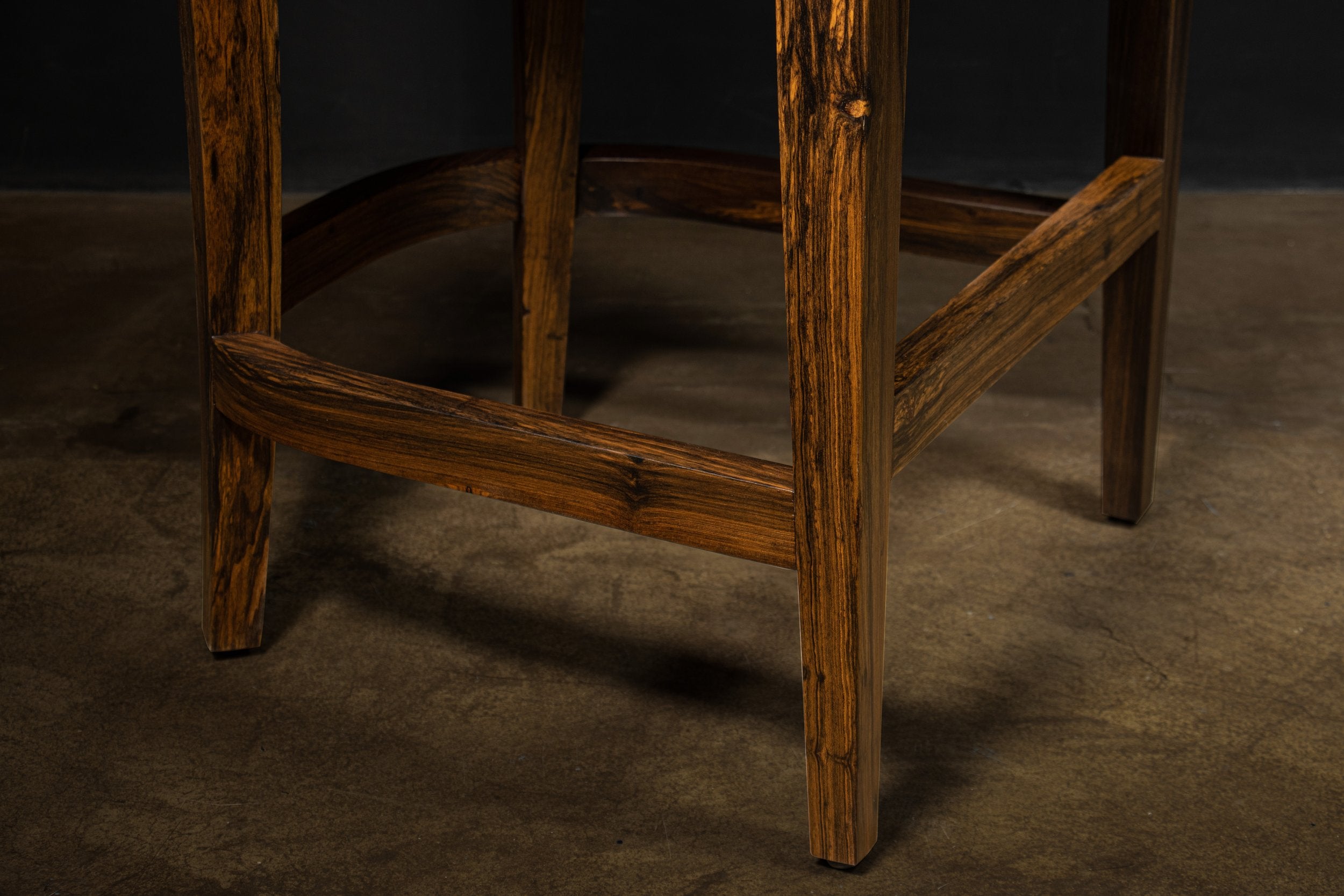 Pia Stool in Yellow Leather
