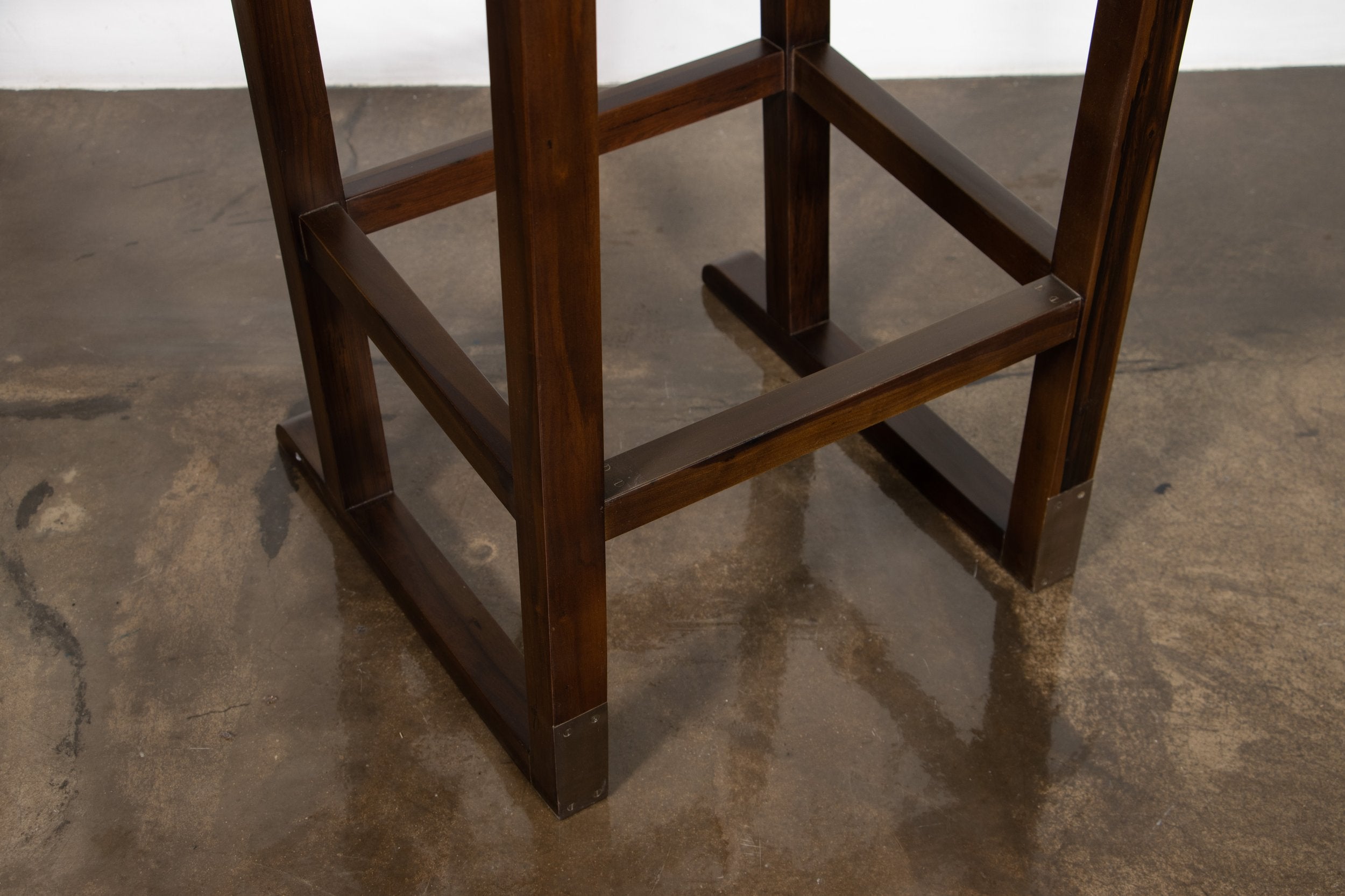 Piero Stool in Grey Leather