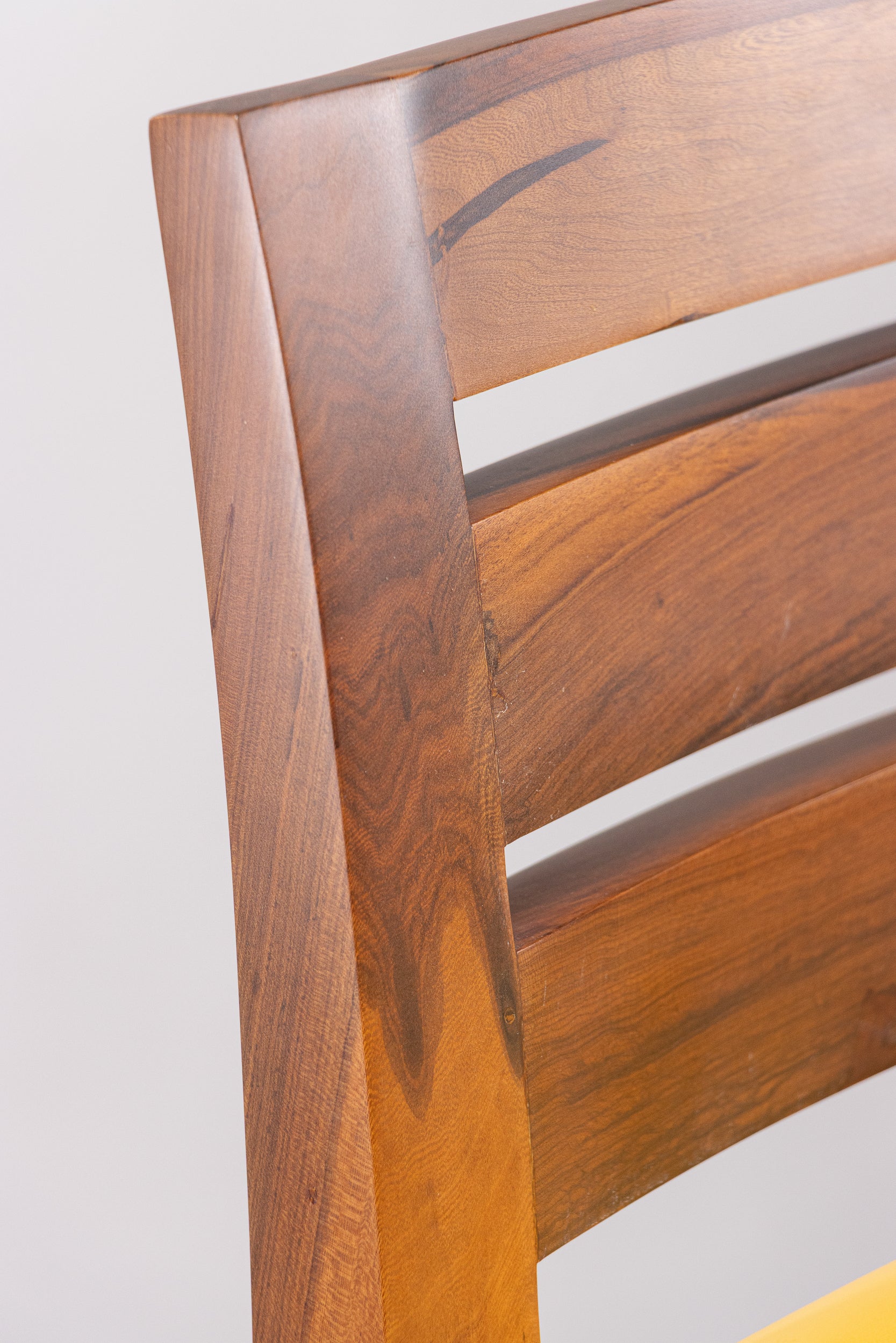 Renzo Stool in Yellow Leather