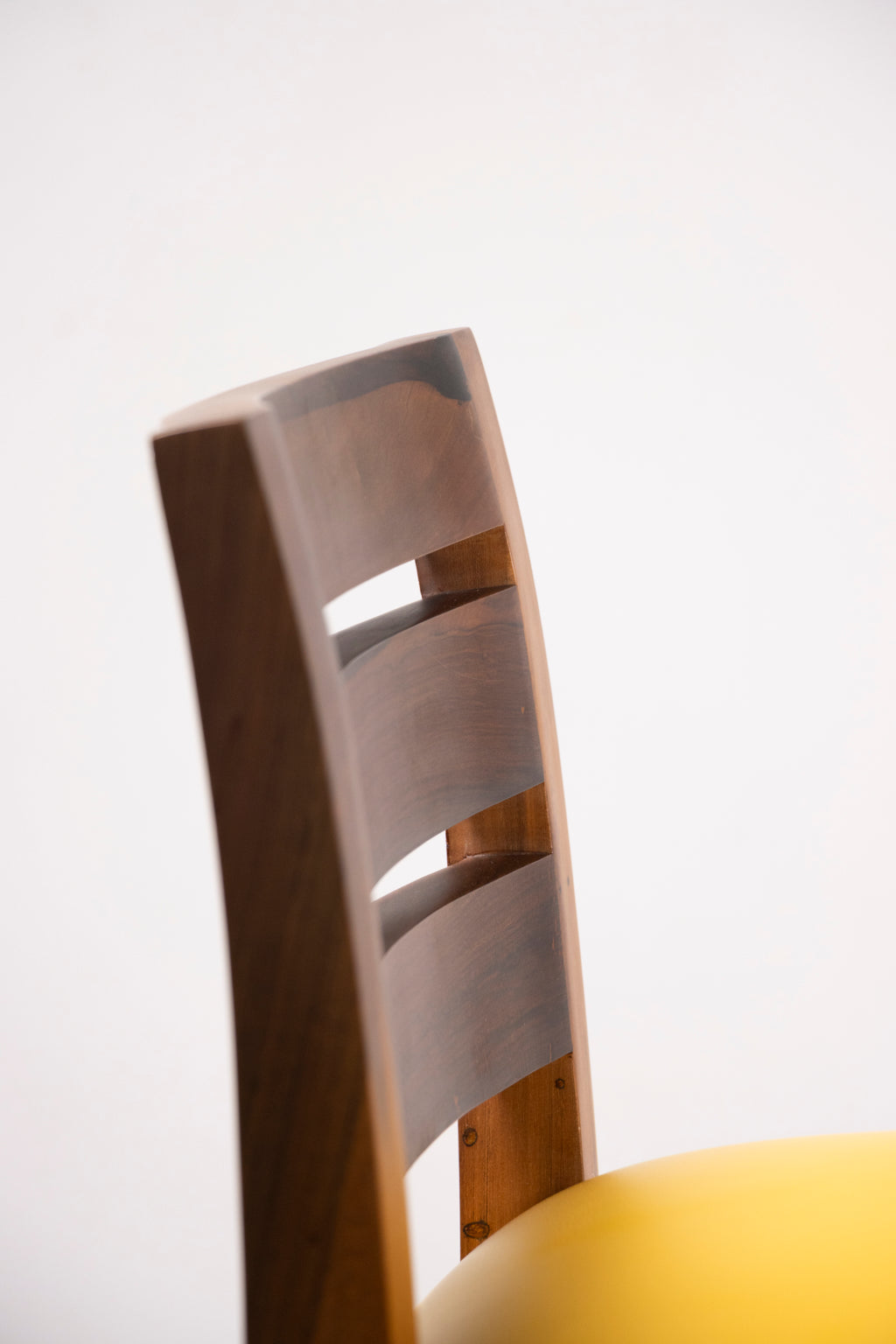 Renzo Bar Stool in Yellow Leather