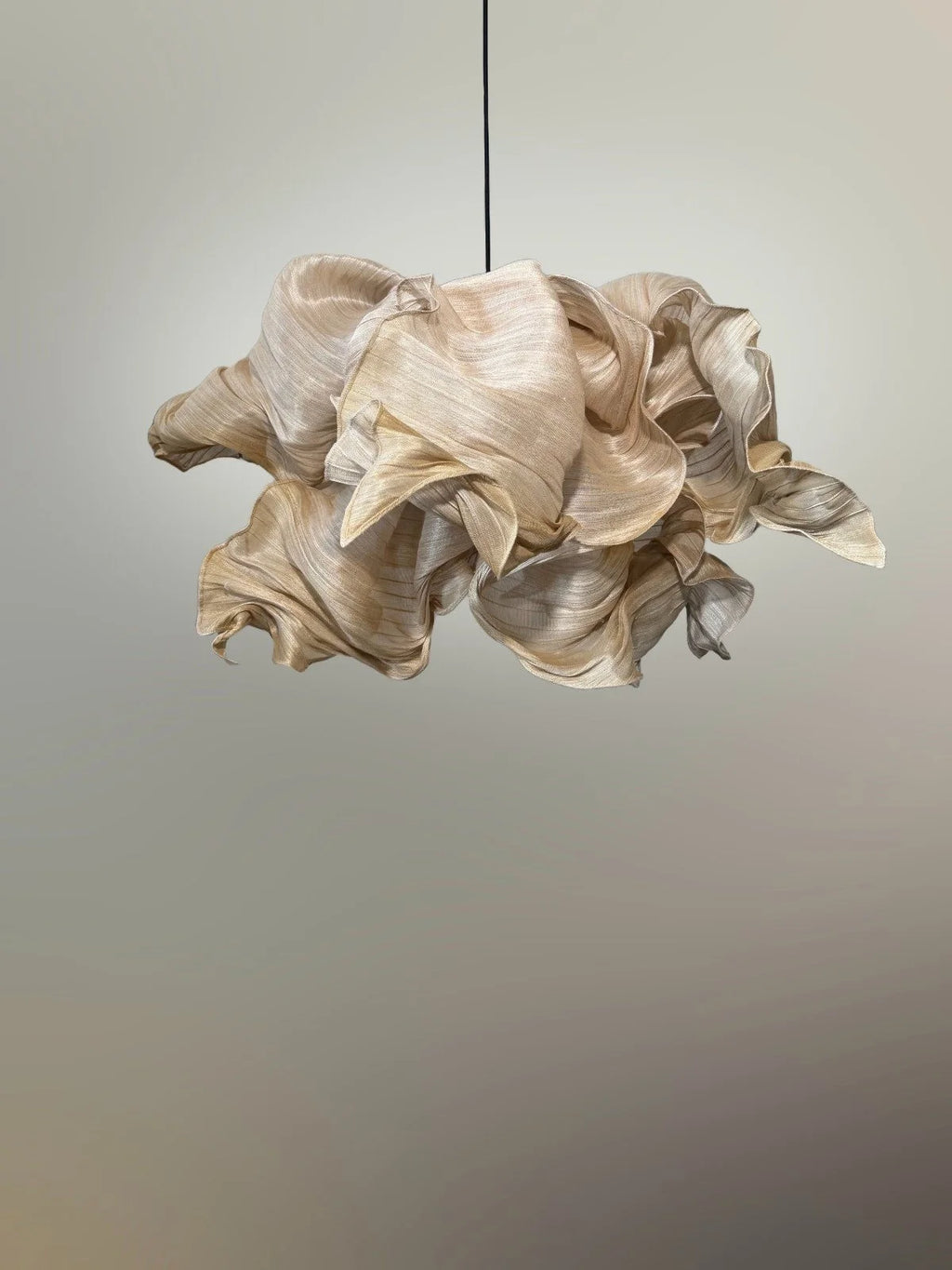 Supernova Round Pendant Light Hand-painted by Mirei Monticelli