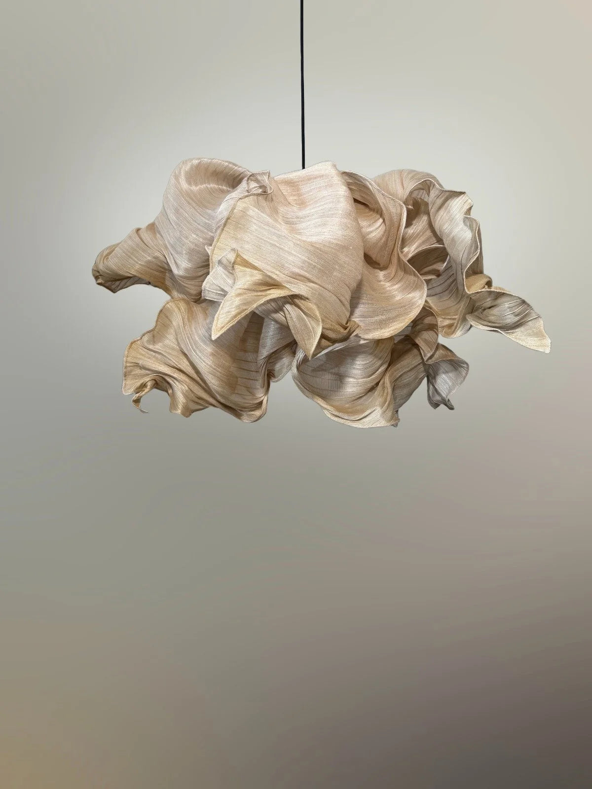 Supernova Round Pendant Light Hand-painted by Mirei Monticelli