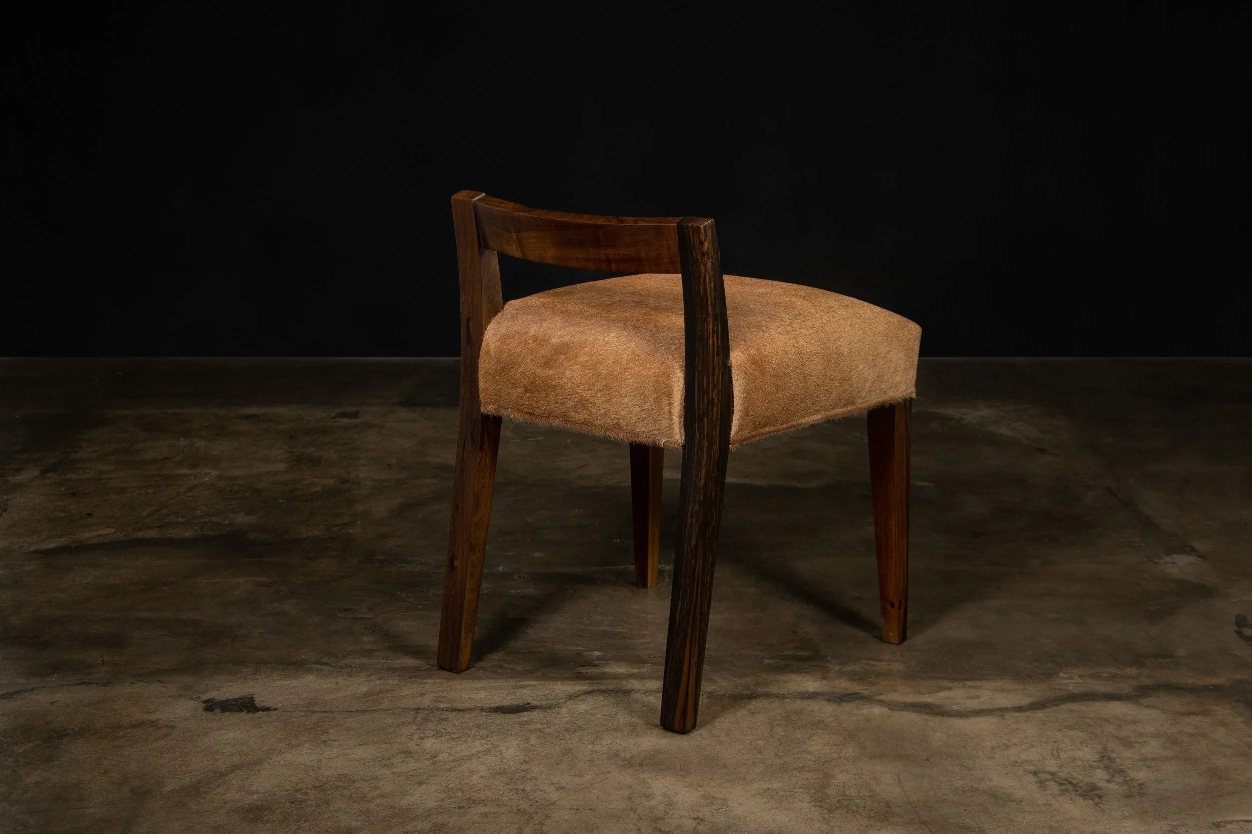 Umberto Chair Hair Hide Leather