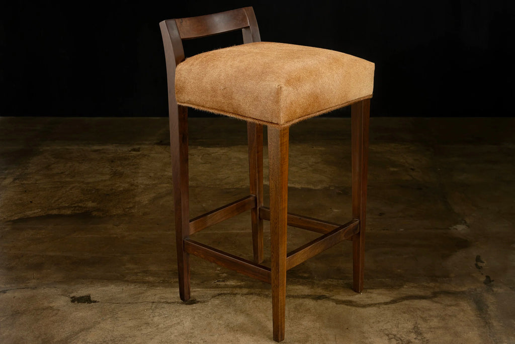 Umberto Stool in Hair Hide Leather