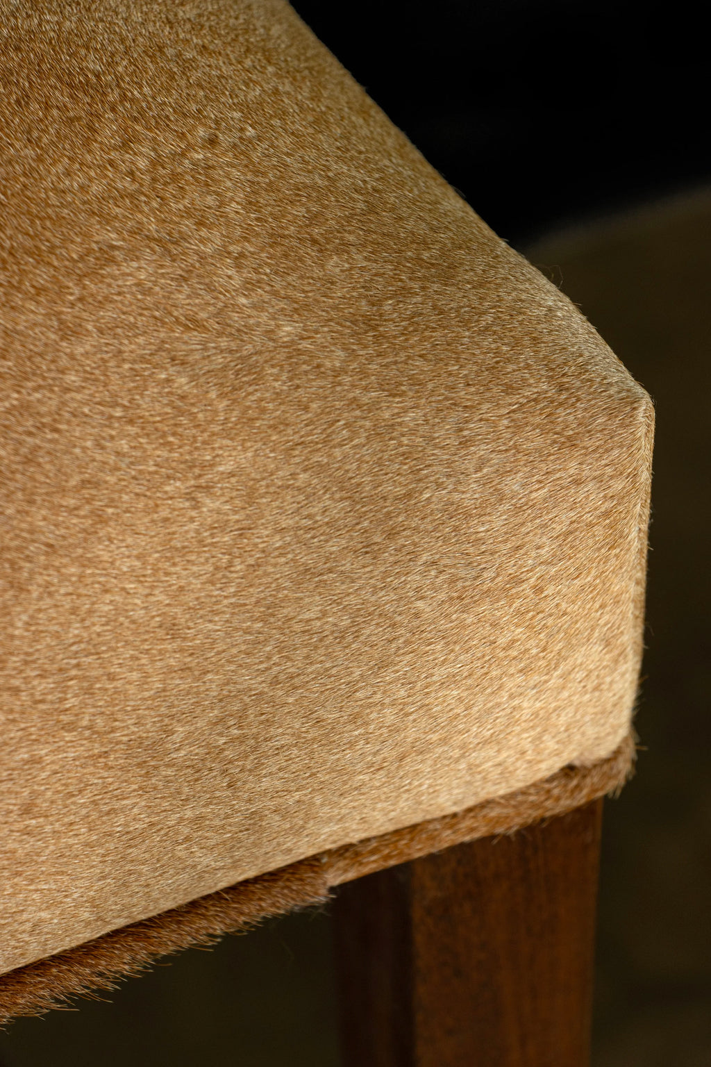 Umberto Stool in Hair Hide Leather
